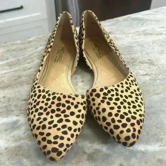 Michael by Michael Shannon cheetah print pointed toe flats Size 10M. - Picture 2 of 8